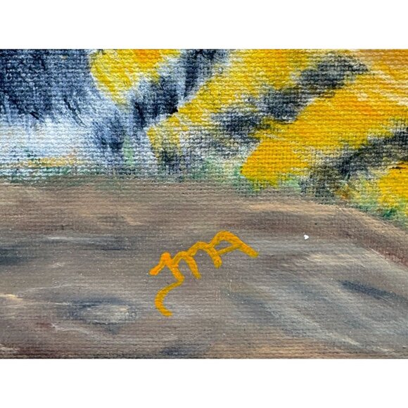 Original Oil Painting "Regal Tiger" Thelma Allison Framed on Canvas 10.5 x 13.5 - Picture 4 of 6